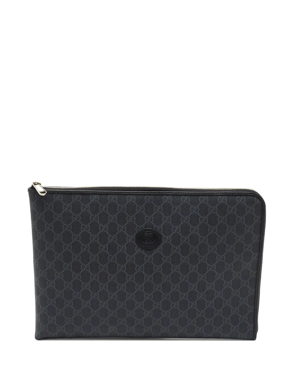 Gucci Pre-Owned GG Supreme document case - Nero