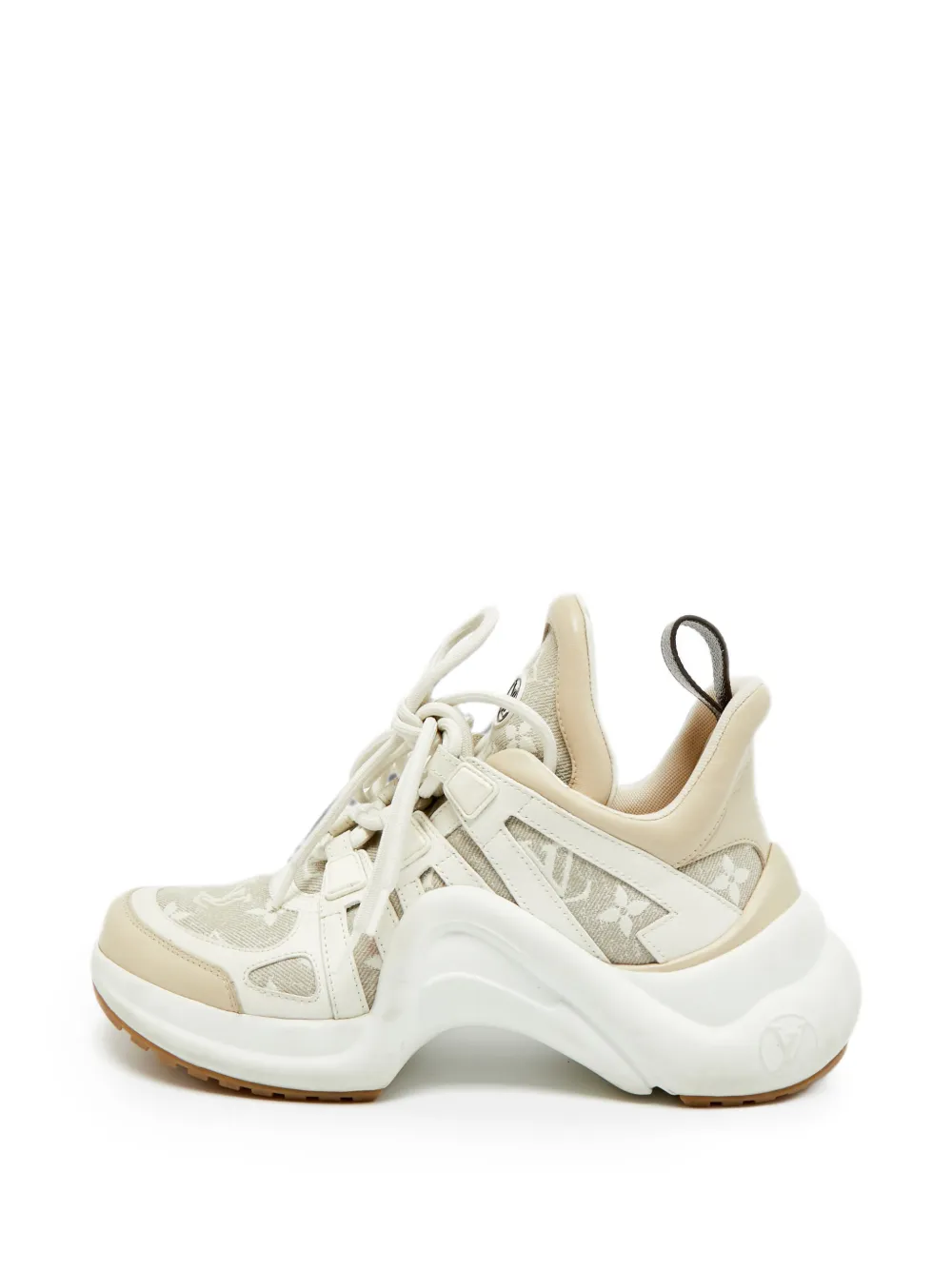 Louis Vuitton Pre-Owned Archlight Monogram Canvas-Sneakers - Nude