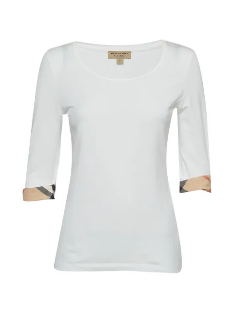 Burberry Pre-Owned Nova Check scoop neck top