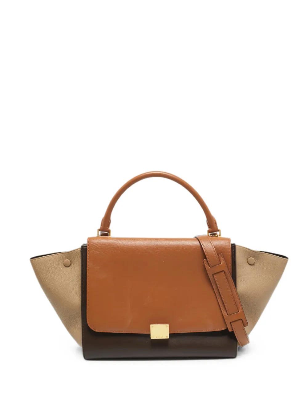 Celine Pre-Owned Borsa tote Trapeze media - Marrone
