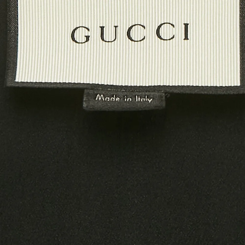  Gucci Pre-owned Ruffled Silk Blouse - Negro 