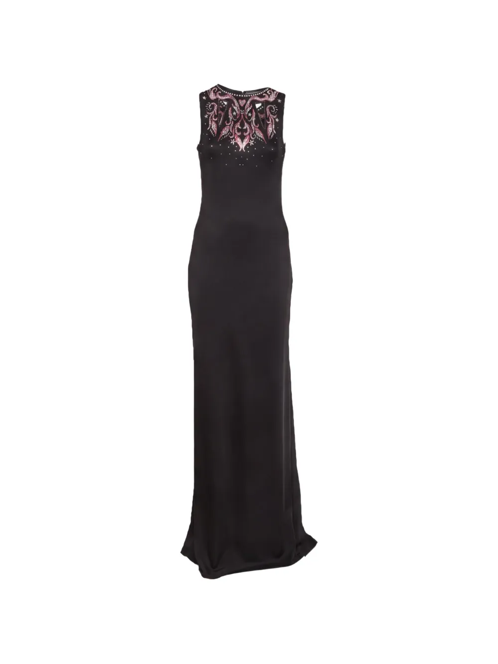 Just Cavalli Vintage maxi embellished sleeveless dress - Black