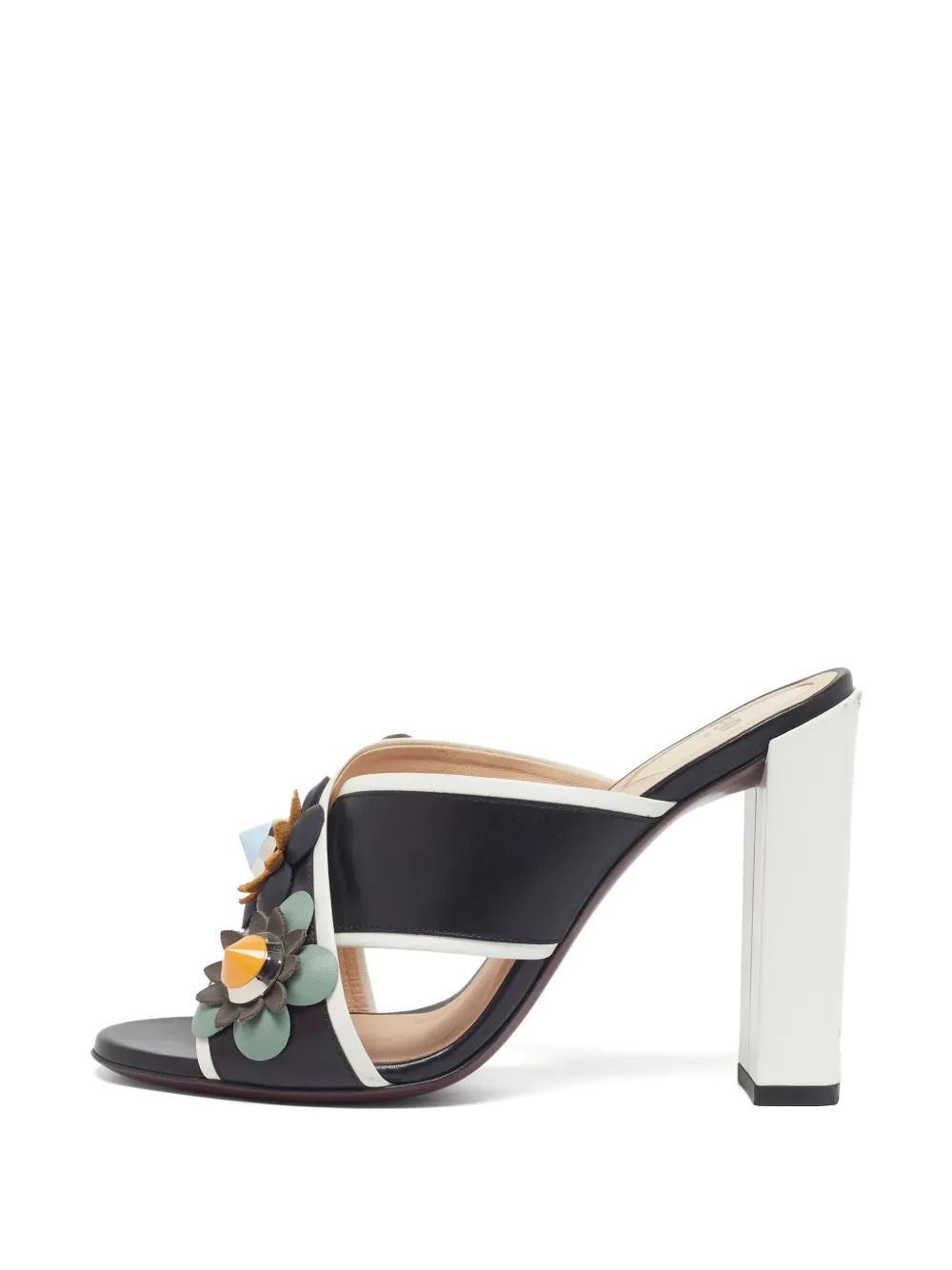 Fendi Pre-Owned Flowerland heeled sandals - Schwarz