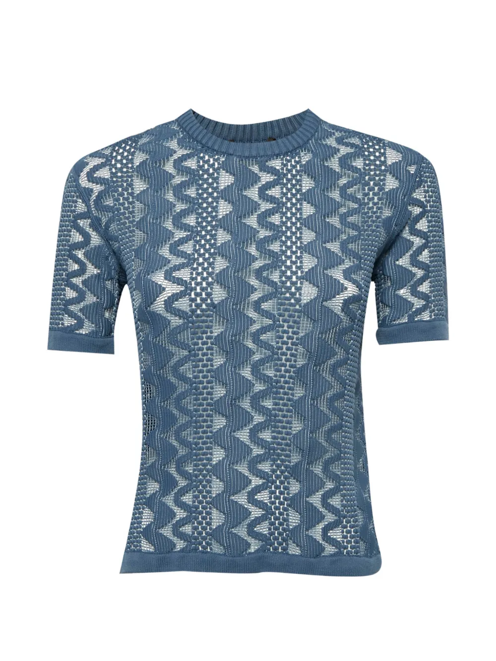 Louis Vuitton Pre-Owned Top in maglia a trecce - Blu