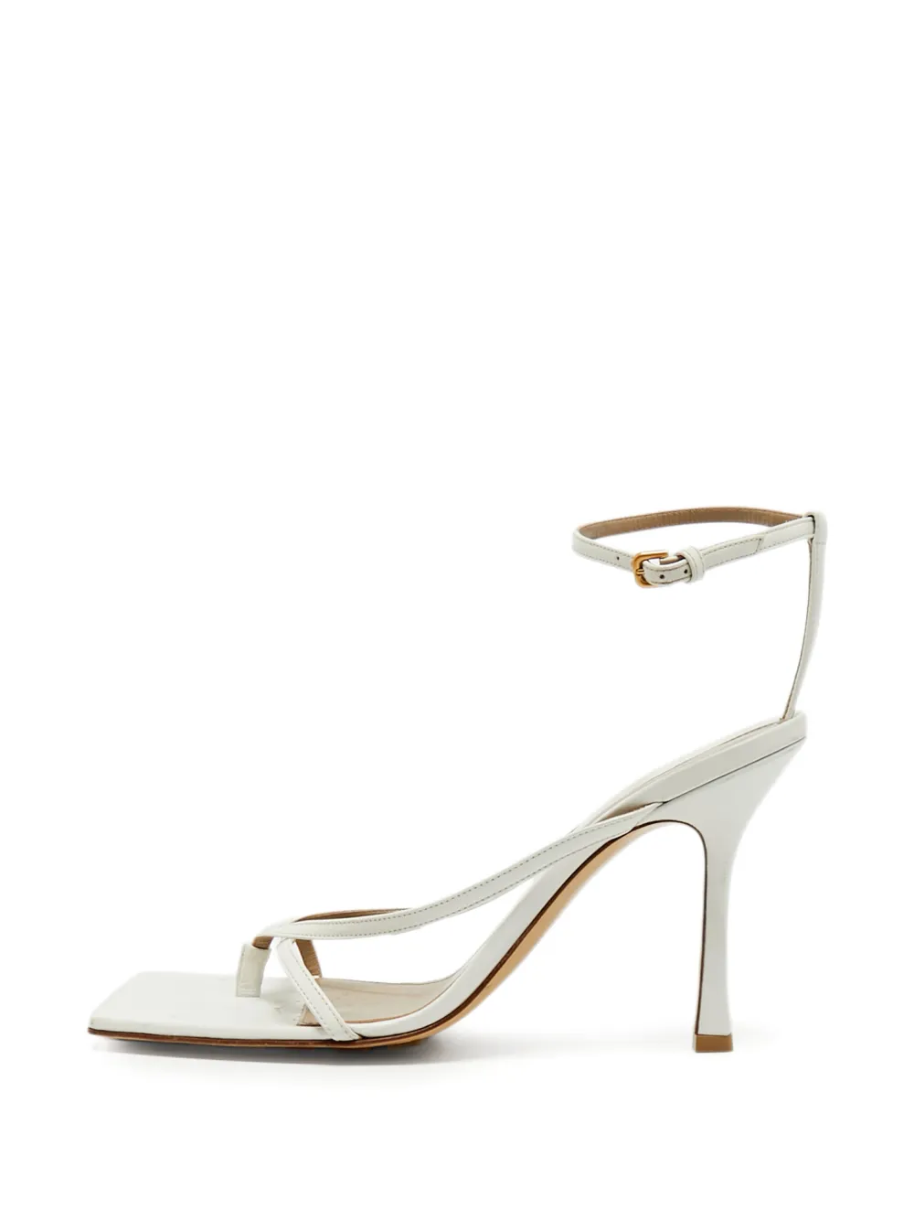 Bottega Veneta Pre-Owned square-toe sandals - Weiß