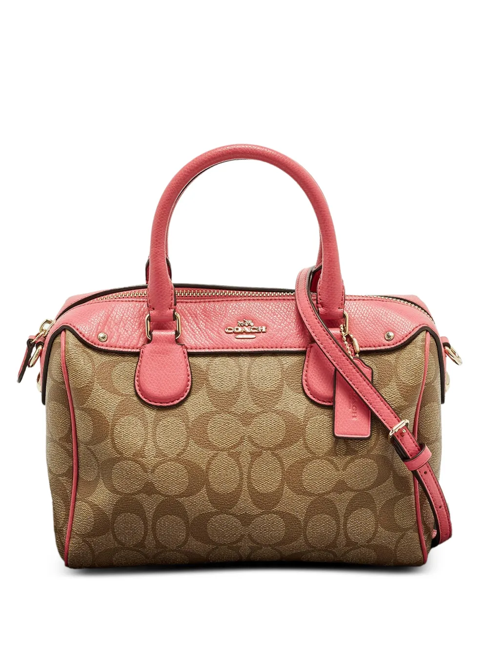 Coach mini Bennett canvas tote bag - Toni neutri