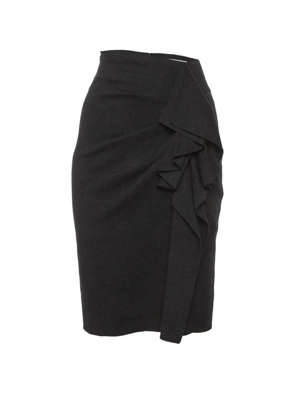 Max Mara ruffled midi skirt - Grigio