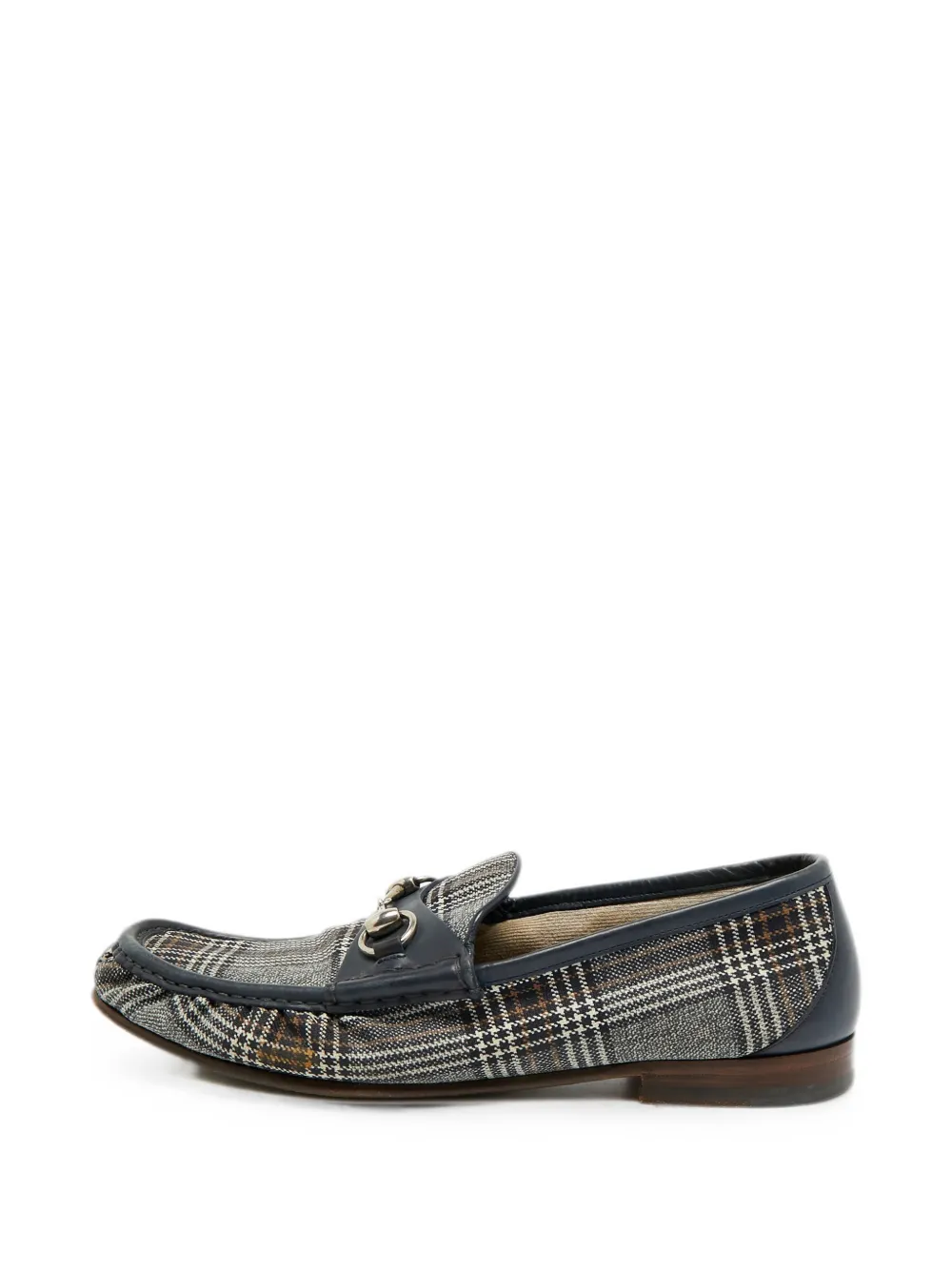 Gucci Pre-Owned Horsebit check loafers - Grau