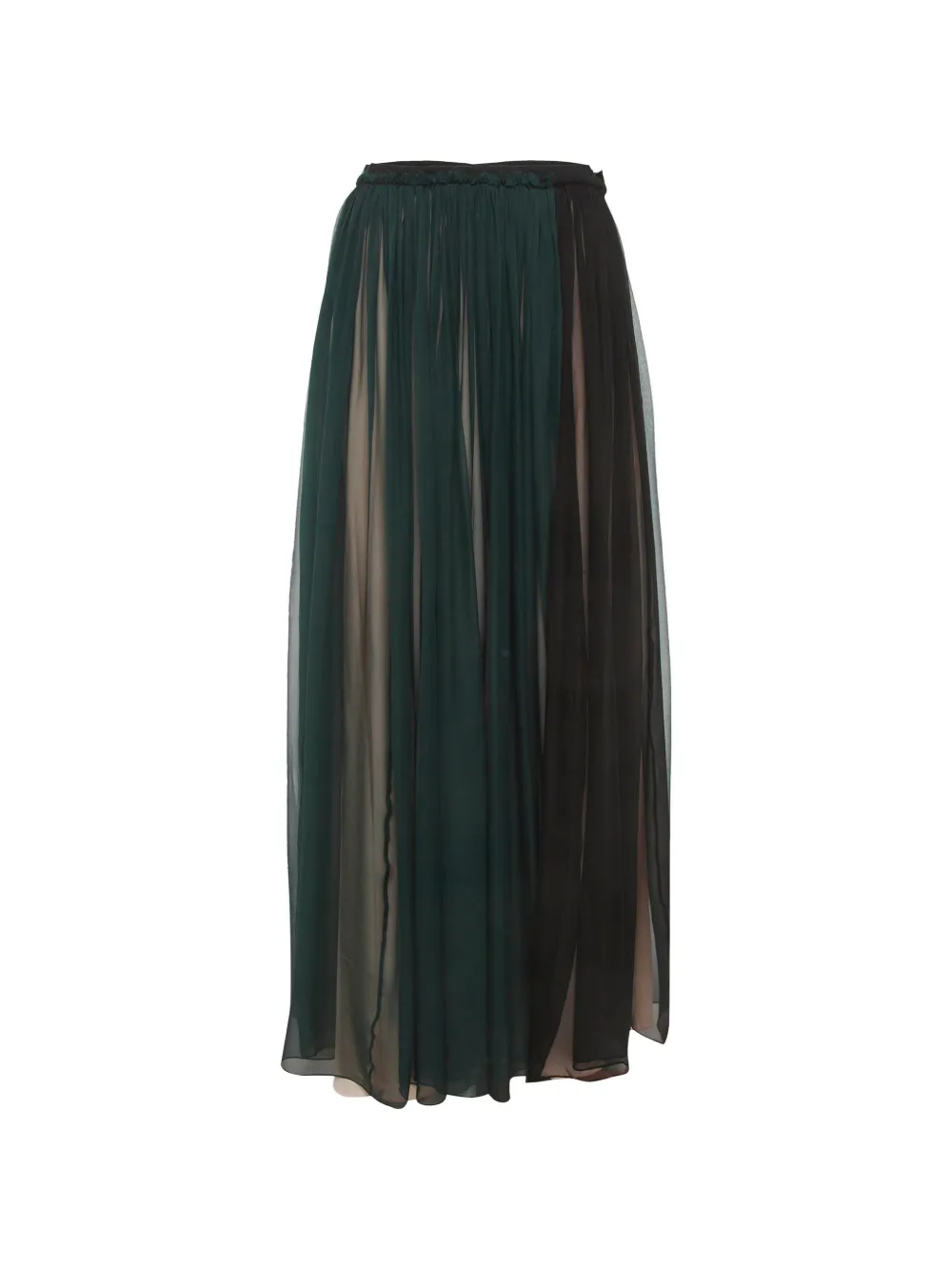 Lanvin Pre-Owned Gonna lunga arricciata - Verde