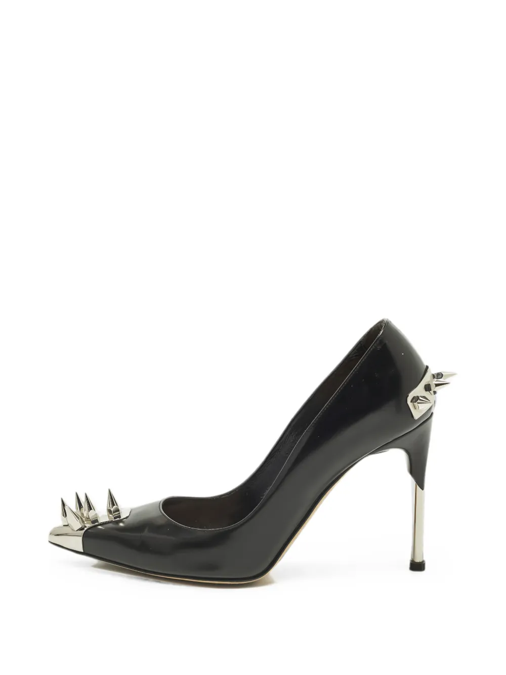 Alexander McQueen Pre-Owned spiked metal-cap pumps - Black