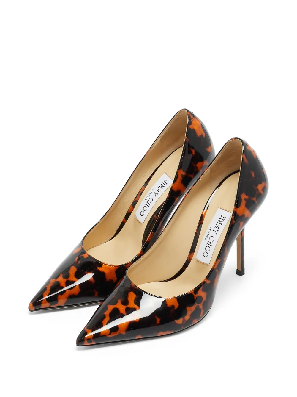 Jimmy Choo Pre-Owned tortoiseshell-print pumps - Schwarz