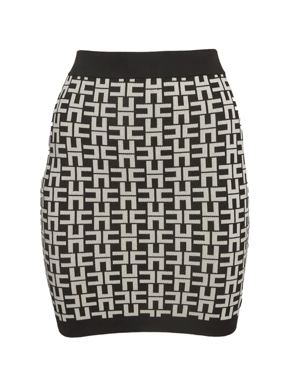 Elisabetta Franchi monogram mini skirt - Bianco