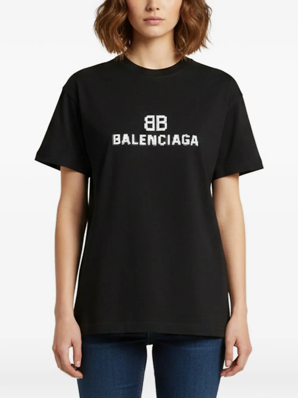 Balenciaga Pre-Owned logo-print T-shirt - Nero