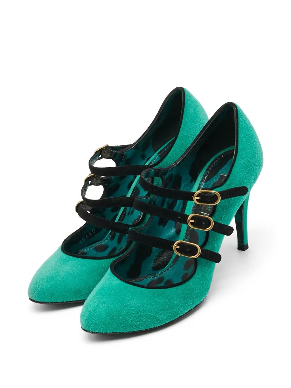 Dolce & Gabbana Pre-Owned buckled Mary Jane pumps - Groen