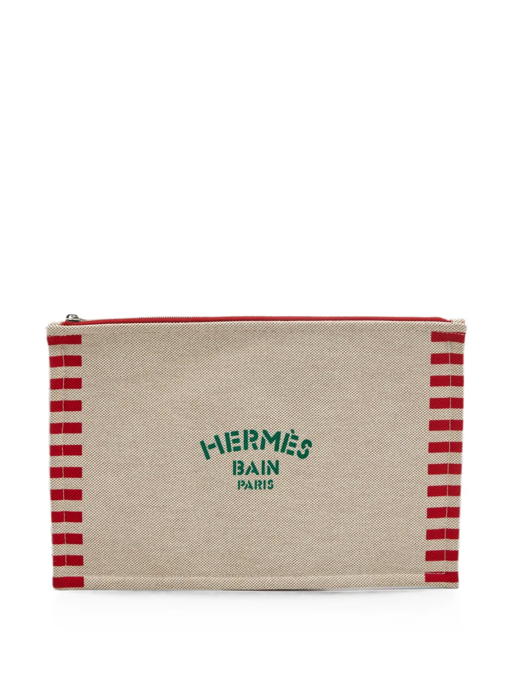Pre-owned Hermes Optimist Clutch Bag In Neutral