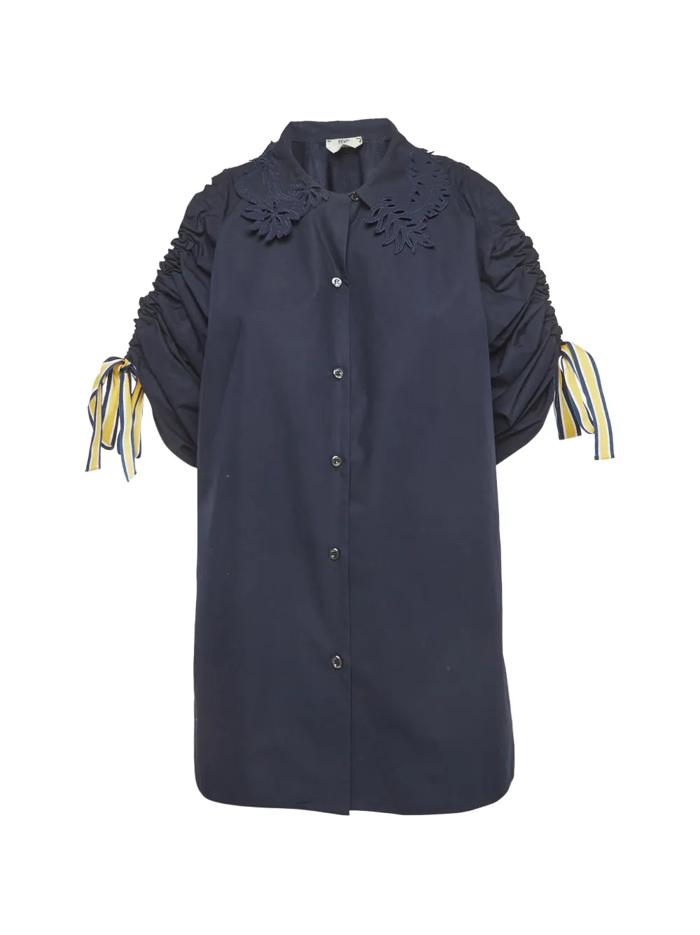 Fendi Pre-Owned cotton short-sleeve shirt - Blu