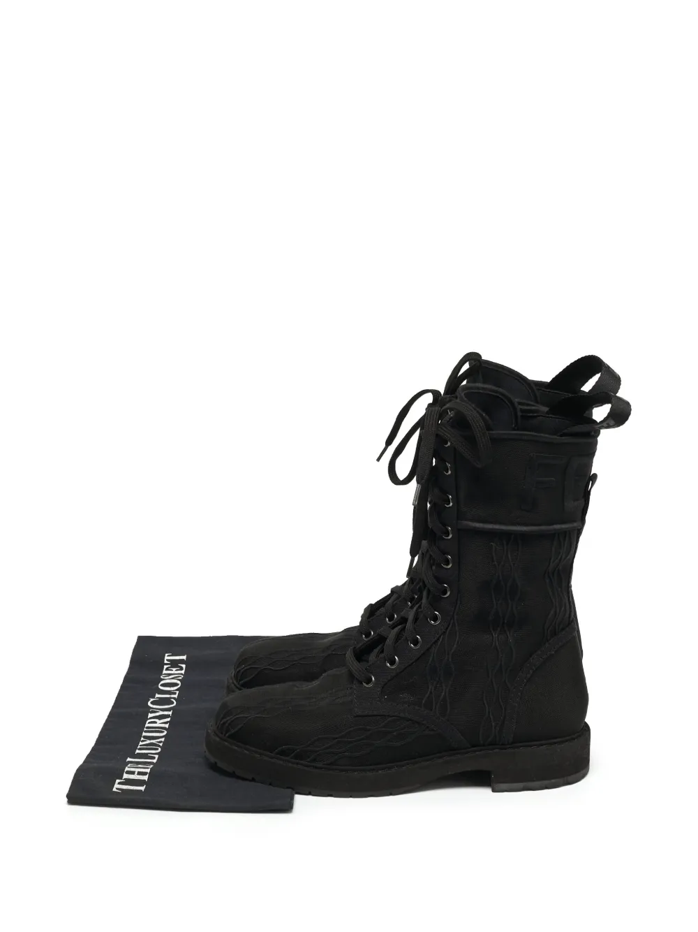 Fendi Pre-Owned Stivaletti biker - Nero