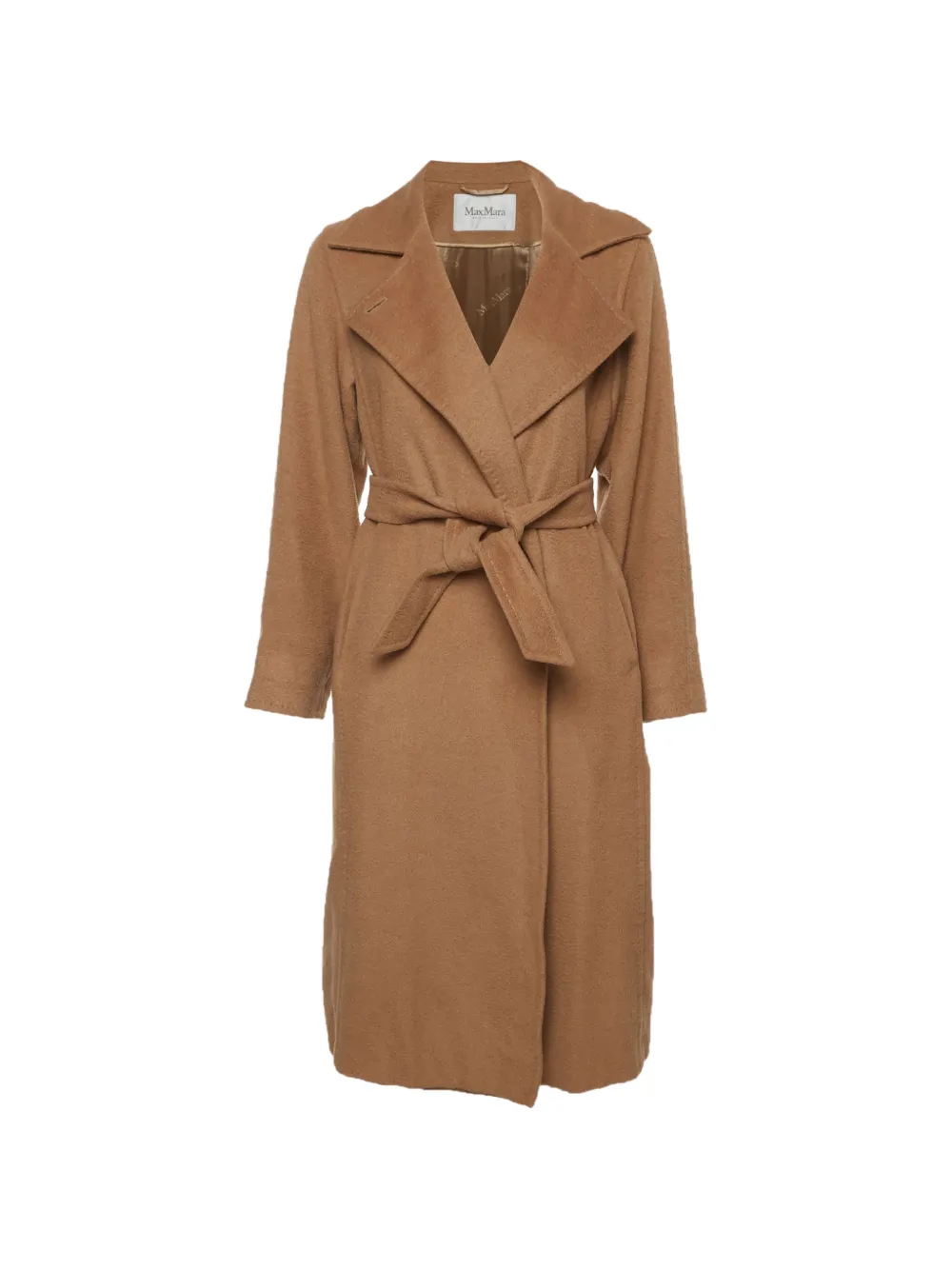 Max Mara belted camel hair coat - Braun