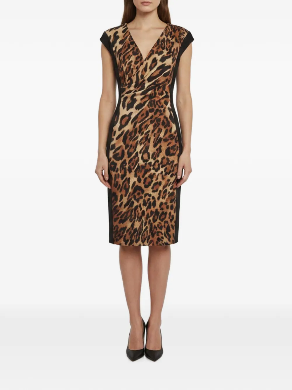 Escada Pre-Owned Abito midi Darlita leopardato - Toni neutri
