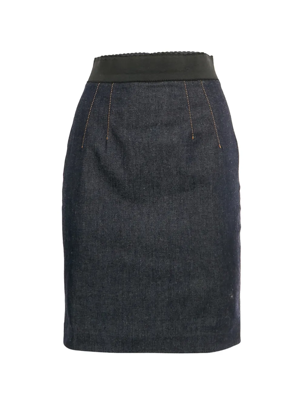 Dolce & Gabbana Pre-Owned zip-up pencil skirt - Blu