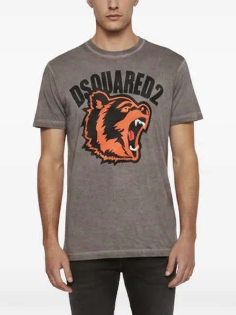DSQUARED2 bear logo print T-shirt