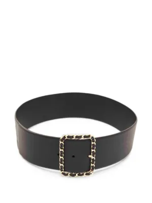 CHANEL Pre-Owned chain-link Buckle Belt | Black | FARFETCH display picture 1