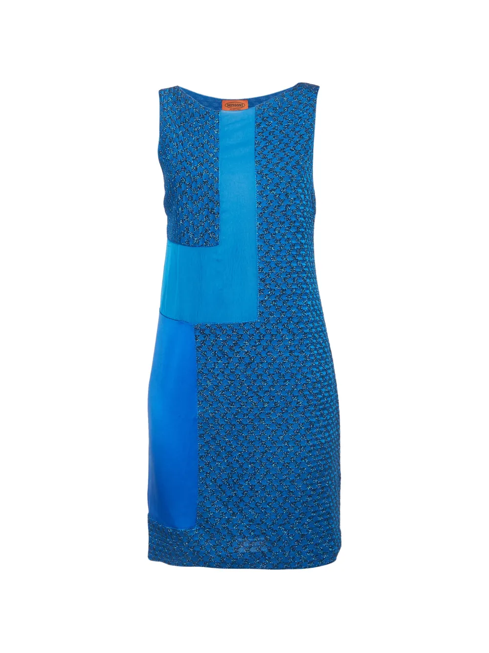 Missoni Pre-Owned lurex-knit sleeveless mini dress - Blu