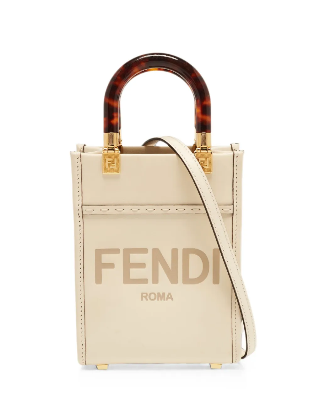 Fendi Pre-Owned Borsa a spalla mini Sunshine 2021 - Toni neutri