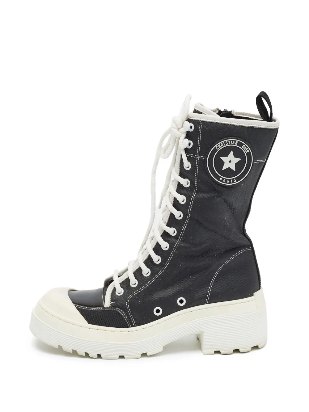 Christian Dior Pre-Owned D-Rise lace-up boots - Black