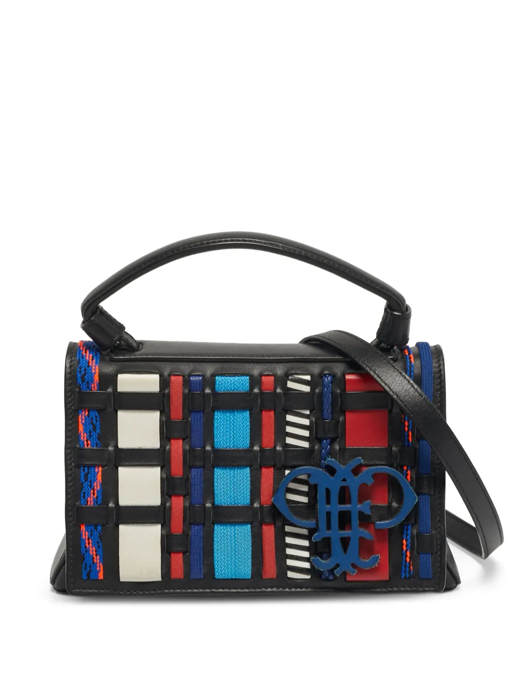PUCCI Pre-Owned woven-panel cross-body bag - Schwarz