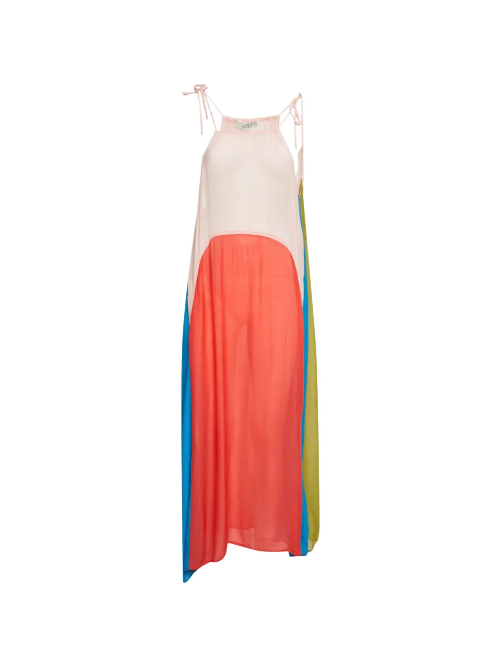 AllSaints Aida colour-block maxi dress - Arancione