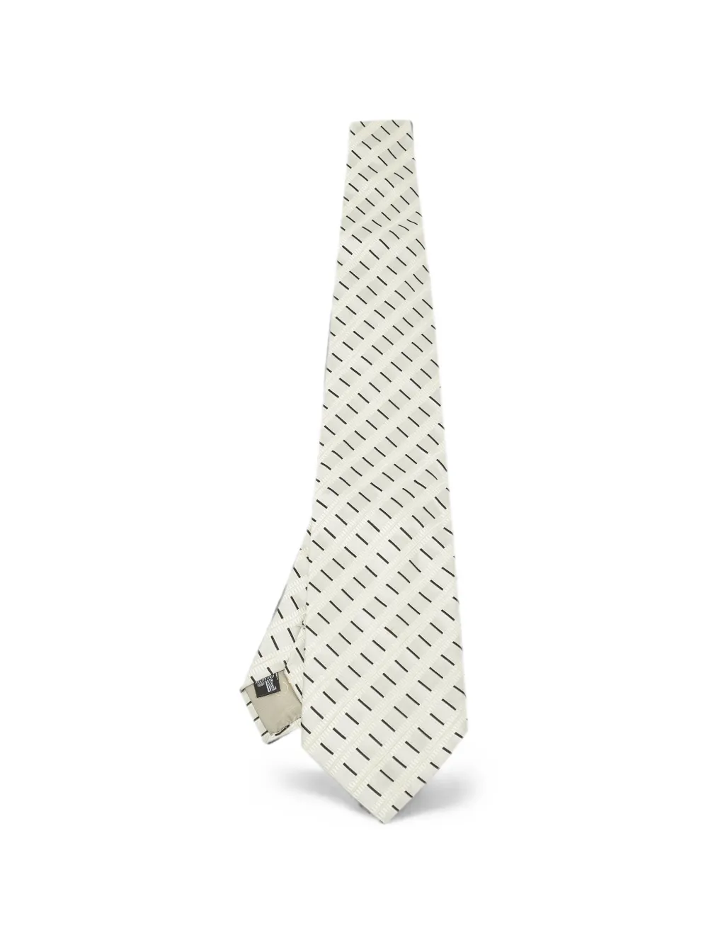 Giorgio Armani Pre-Owned stripe-motif tie - Toni neutri