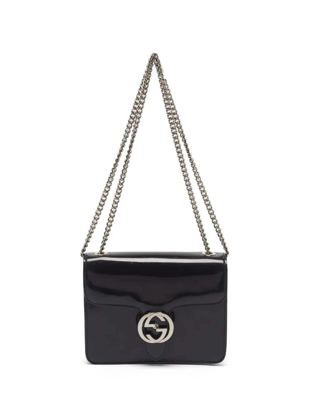 Gucci Pre-Owned Dollar Interlocking G shoulder bag - Nero