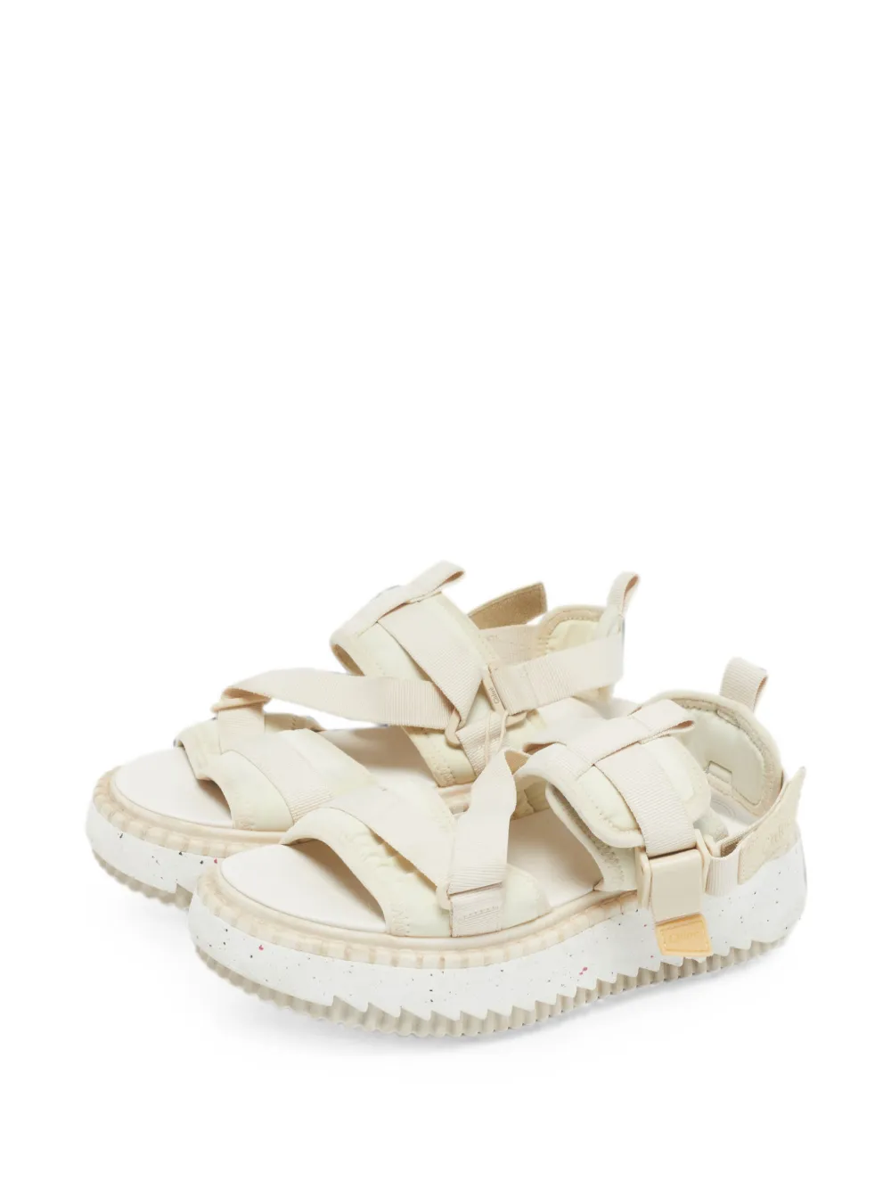 Chloé Pre-Owned Lilli platform sandals - Toni neutri
