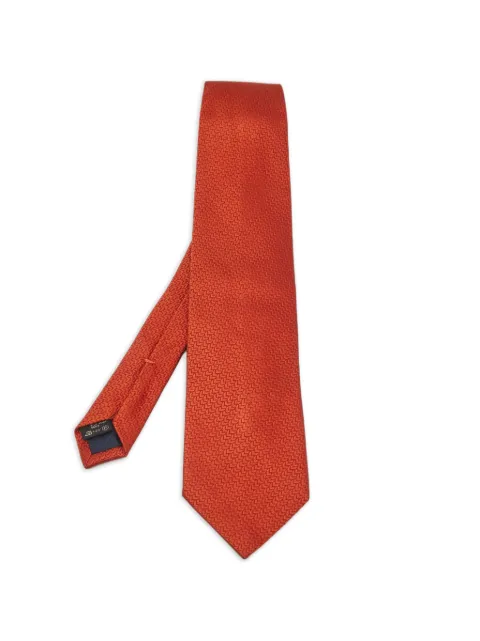 Ermenegildo Zegna Vintage 자카드 실크 넥타이