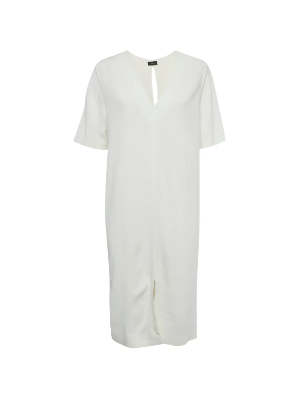 JOSEPH V-neck midi shift dress - White
