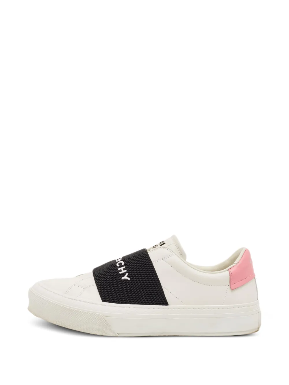 Givenchy Pre-Owned Urban Street logo-band leather sneakers - Weiß