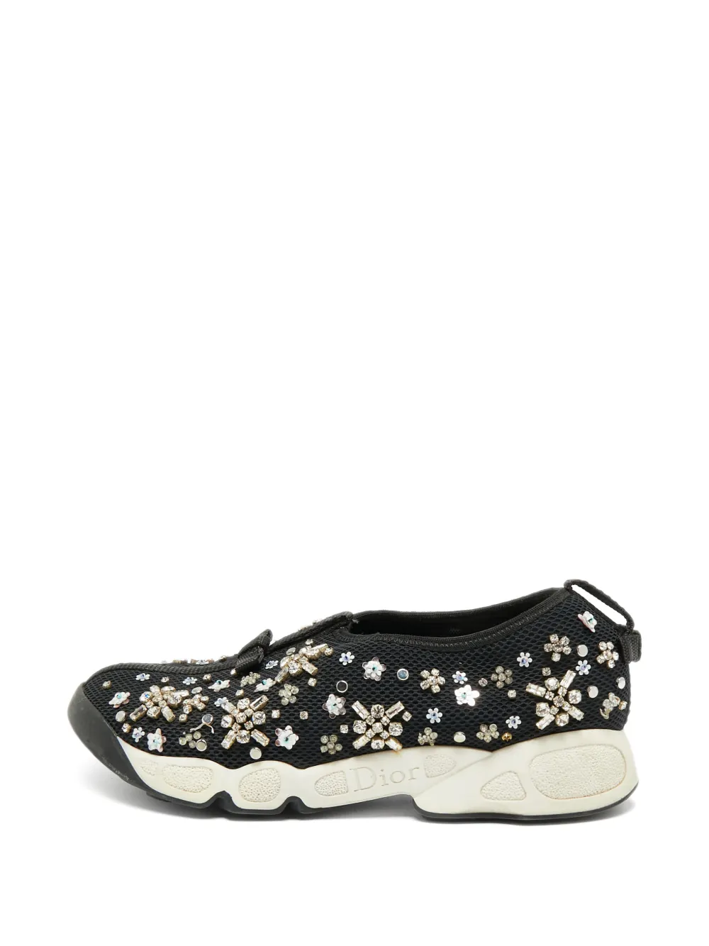 Christian Dior Pre-Owned Fusion Sneakers mit Kristallen - Schwarz