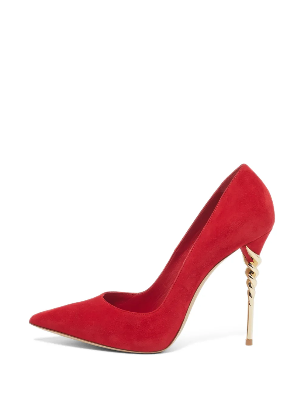 Le Silla Spiral suede pumps - Rosso