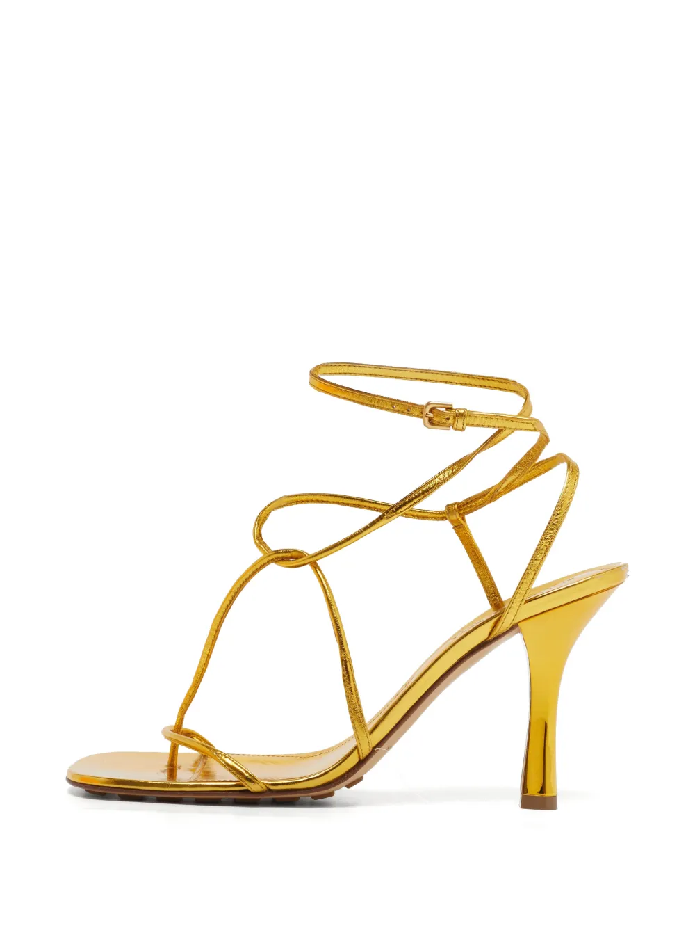 Bottega Veneta Pre-Owned Sandali The Line con cinturino alla caviglia - Oro