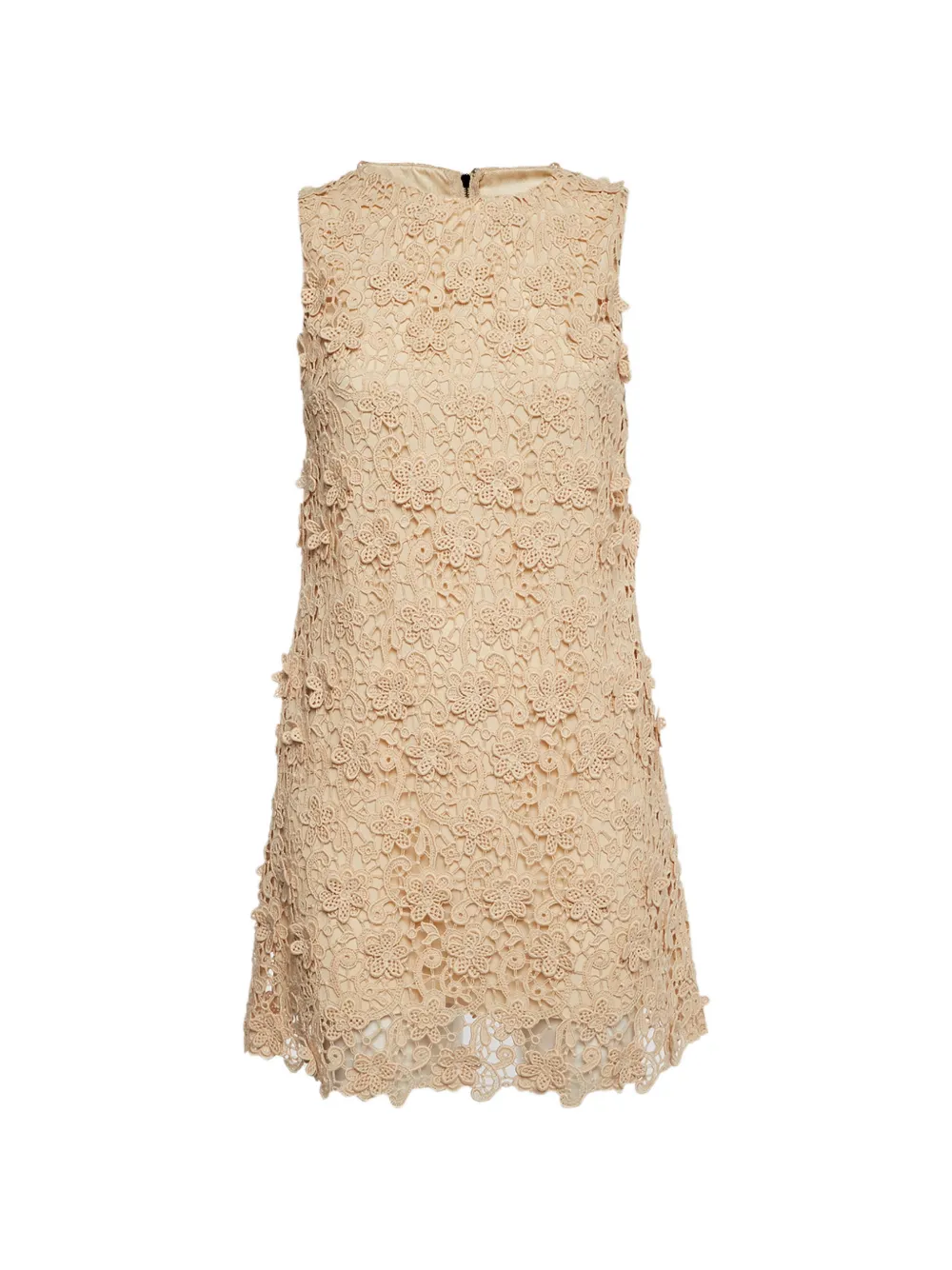 Dolce & Gabbana Pre-Owned lace zip-up mini dress - Toni neutri