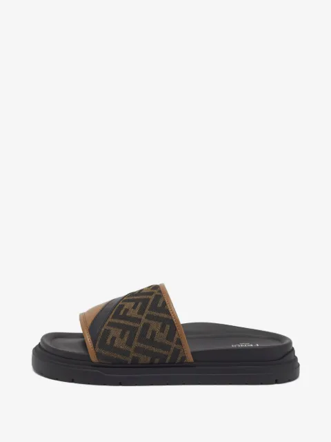 Fendi Pre-Owned FF monogram slide sandals