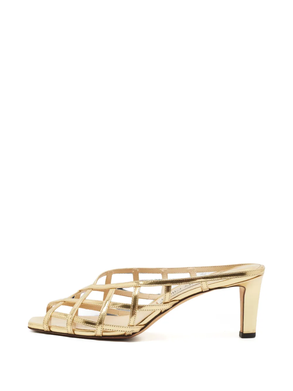 Jimmy Choo Pre-Owned Sai Sandalen mit Riemen 65mm - Gold