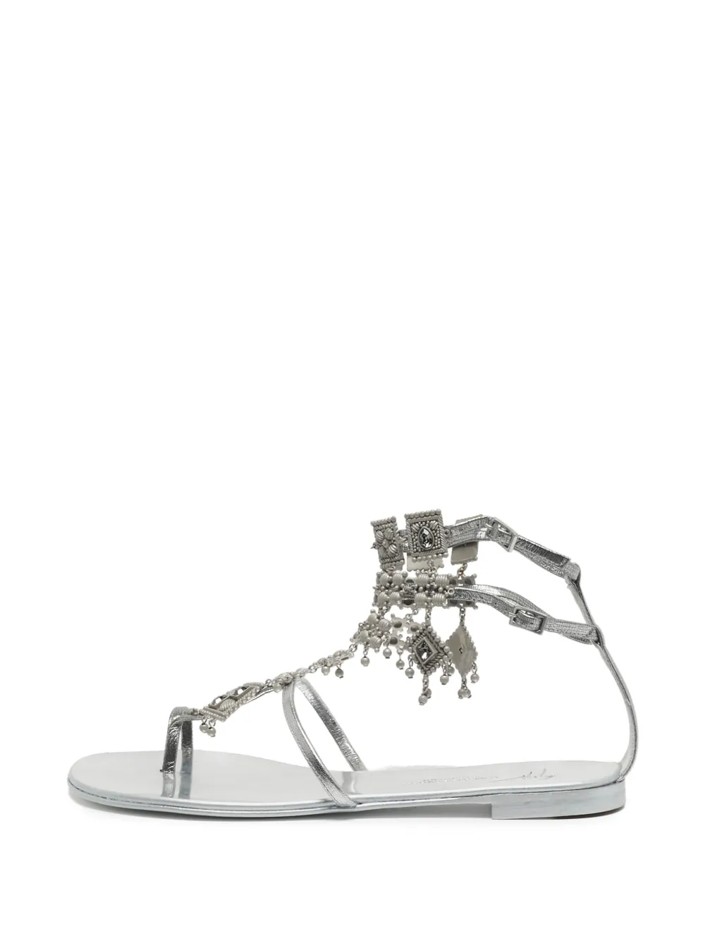 Giuseppe Zanotti Vintage Amira charm-embellished sandals - Argento
