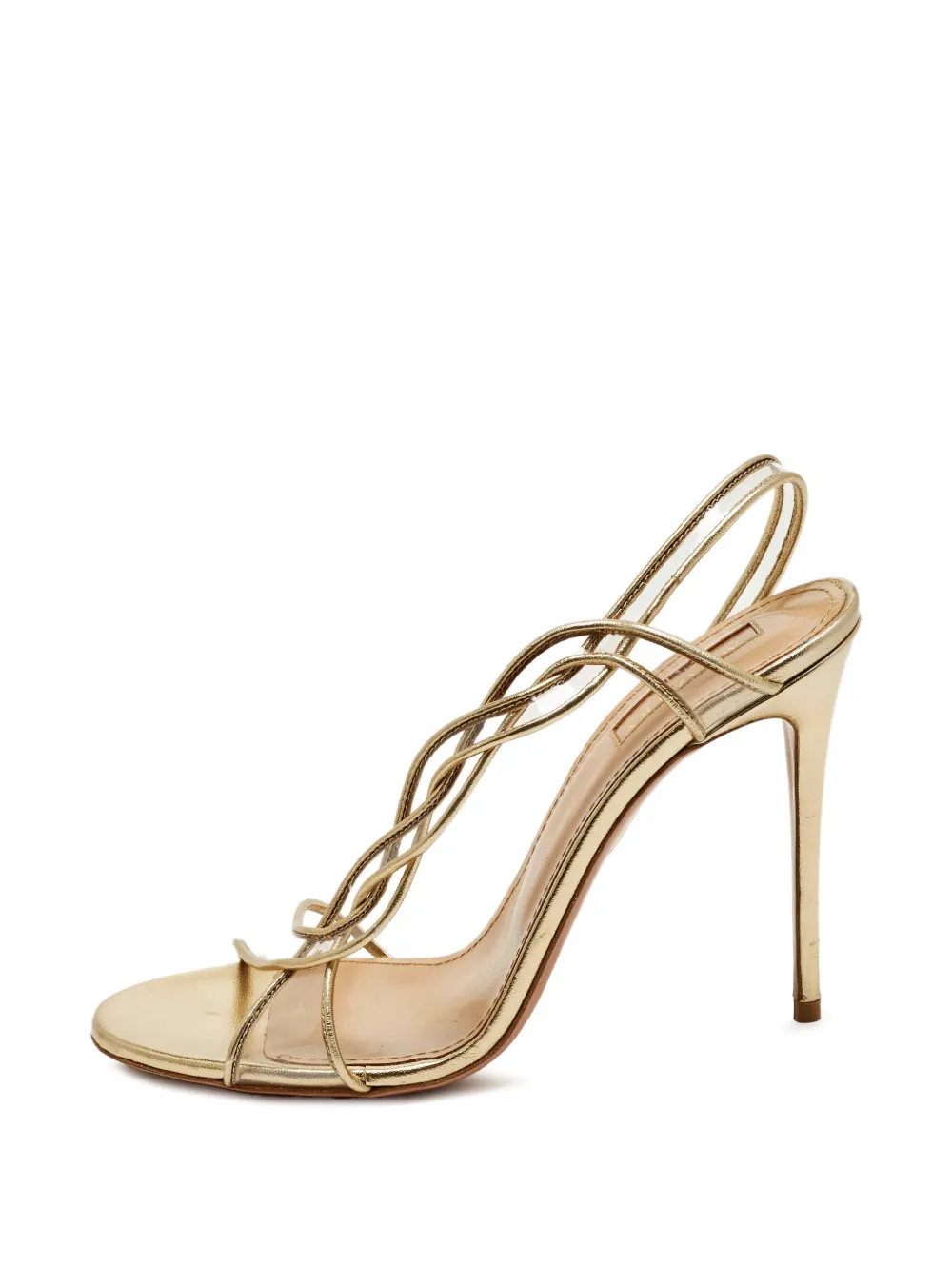 Aquazzura Swing slingback sandals - Oro