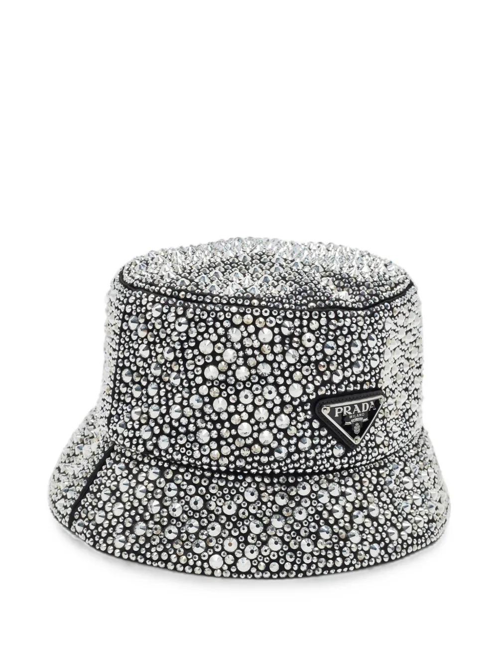 Prada Pre-Owned crystal-embellished bucket hat - Nero