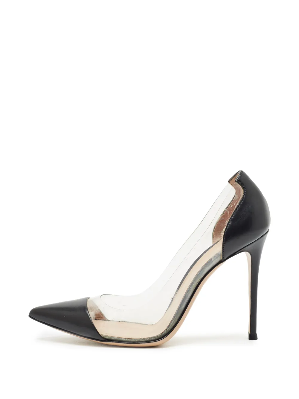 Gianvito Rossi Plexi pointed-toe pumps - Schwarz