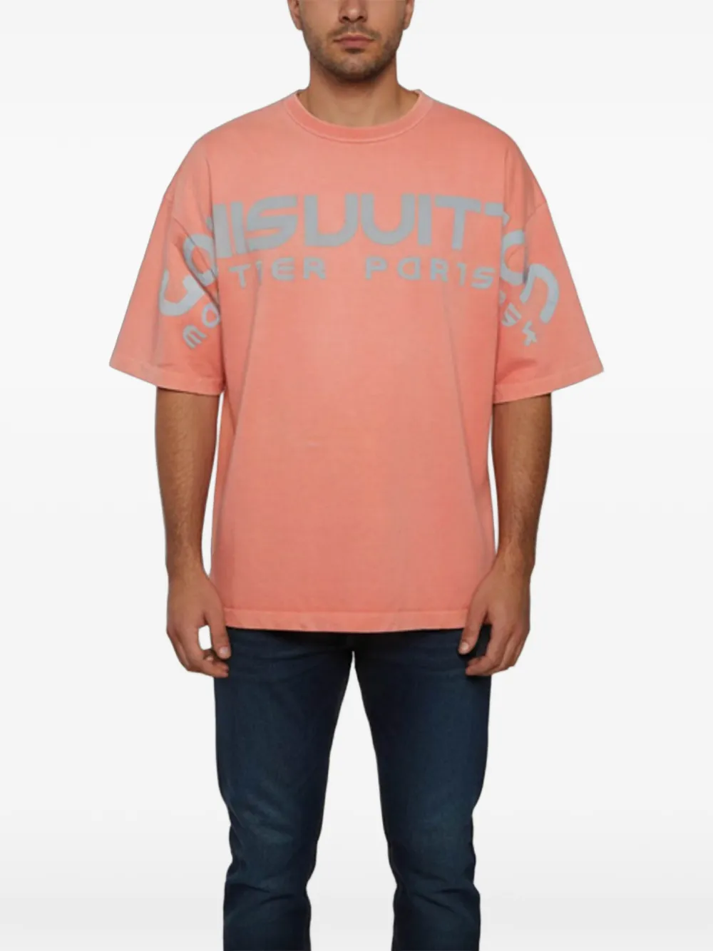 Louis Vuitton Pre-Owned logo-print T-shirt - Rosa