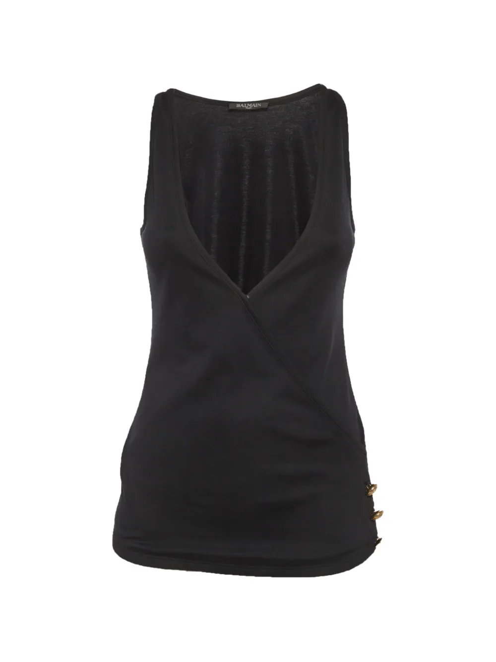 Balmain Pre-Owned Oberteil mit V-Ausschnitt - Schwarz
