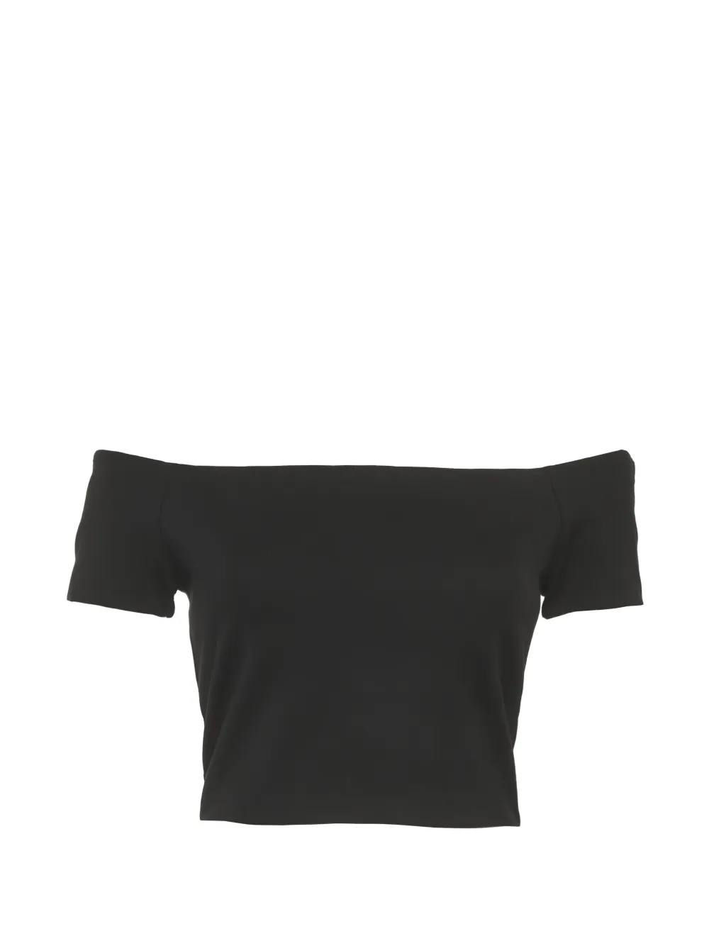 alice + olivia off-shoulder jersey top - Schwarz